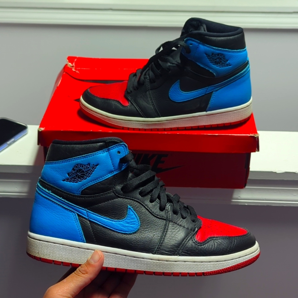 Air Jordan 1 unc to chi size 9 men 10.5w